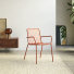 Gaby - Fauteuil en métal orange