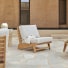 Olia - Sillón de jardín de teca maciza