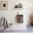 Stelle - Mueble de baño de nogal macizo y mármol negro