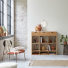 Miho - Solid teak and premium pink terrazzo console table