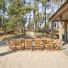 Capri - Conjunto de jardín rectangular de acacia maciza con 12 sillas