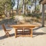 Capri - Oval solid acacia garden table with extension, seats 6-8 people.