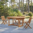 Capri - Ovaler Outdoor Tisch ausziehbar aus massiver Akazie 8/10 Pers.