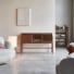 Isaure - Consolle in noce massello e battuto di terrazzo premium