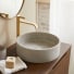 Gina - Lavabo tondo in cemento grey ∅ 39 cm