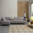 Lars - Left-hand corner sofa in taupe grey fabric, 295 x 185 cm, 5 seats.