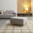 Lars - Footstool in taupe grey fabric