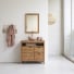 Serena - Mueble para lavabo de teca maciza de 80 cm