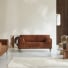 Finn - Terracotta velvet sofa, 2-3 seats