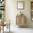 Lila - Bathroom cabinet in solid acacia - 60 cm