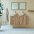 Lila - Bathroom cabinet in solid acacia - 120 cm