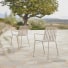 Gaby - Cream metal garden armchair
