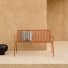 Gaby - Gartenbank aus Metall orange 2-Sitzer