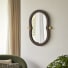 Agate - Mindi wood mirror 80x50 cm