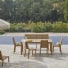 Téo - Gartenmöbel-Set aus massivem Teakholz, 6-Sitzer
