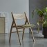 Clara - Chaise en chêne massif et velours vert