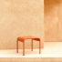 Gaby - Table d'appoint de jardin en métal orange