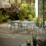 Gaby - Gartenmöbel-Set aus grünem Metall, 6-Sitzer