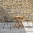 Bistro - Ensemble de jardin en acacia massif et métal, 2 places