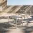 Gaby - Table d'appoint de jardin en métal cream