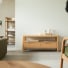 Arto - Meuble TV en chêne massif 100 cm