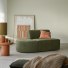 Dario - Modulaire loungefauteuil in van groene stof