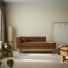 Miu - Chaise longue de roble y tejido ocre