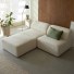 Vénus - Modulares 3-Sitzer-Sofa aus ecrufarbenem Stoff