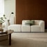 Vénus - Modulares 3-4 Sitzer-Sofa aus Ecru-Stoff