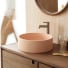 Gina - Vasque ronde béton blush ∅ 39 cm