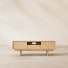 Ellie - Meuble TV en chêne massif 125 cm
