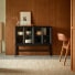 Anna - Glass-fronted Cabinet in mindi, 120 cm