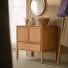 Jane - Mueble de almacenamiento de teca maciza 80 cm