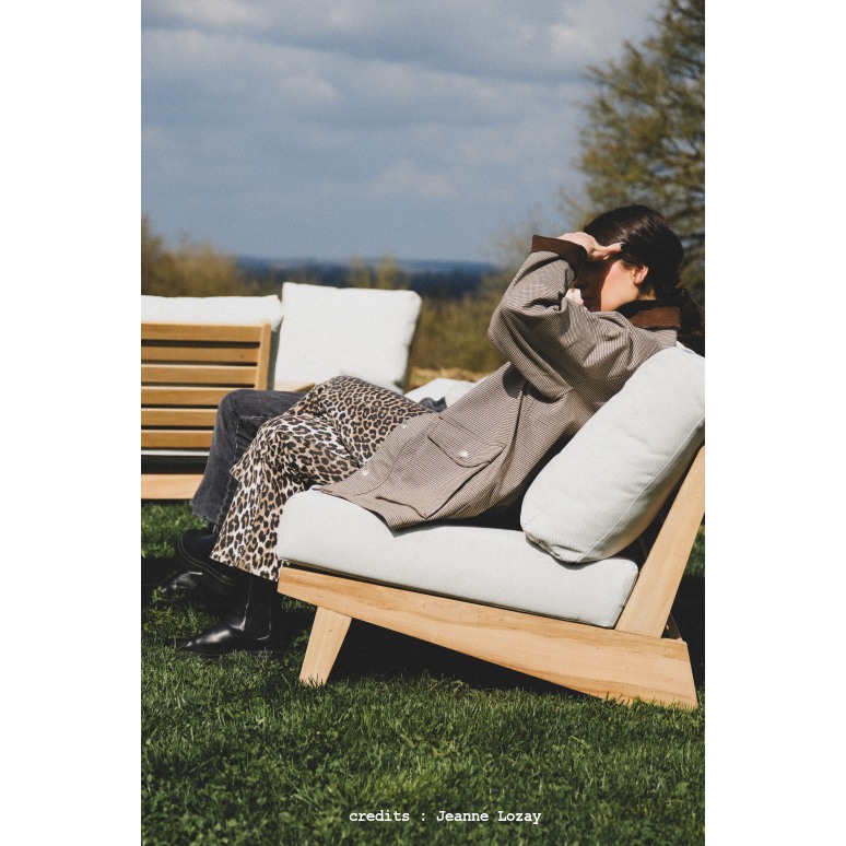 Olia - Sillón de jardín de teca maciza