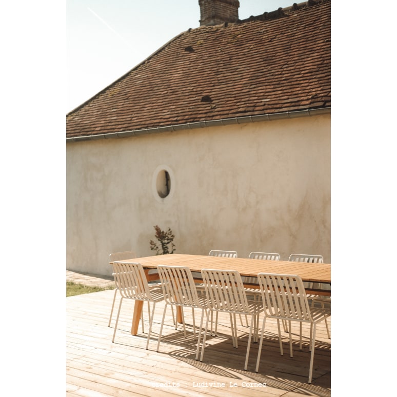 Gaby - Chaise en métal cream