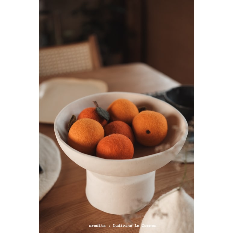 Ato - Coupe en papier mâché, white