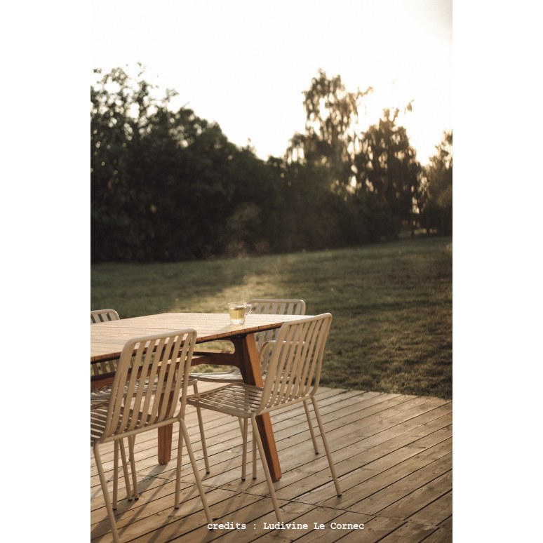 Antioni - Table de jardin en teck massif 8/10 pers.