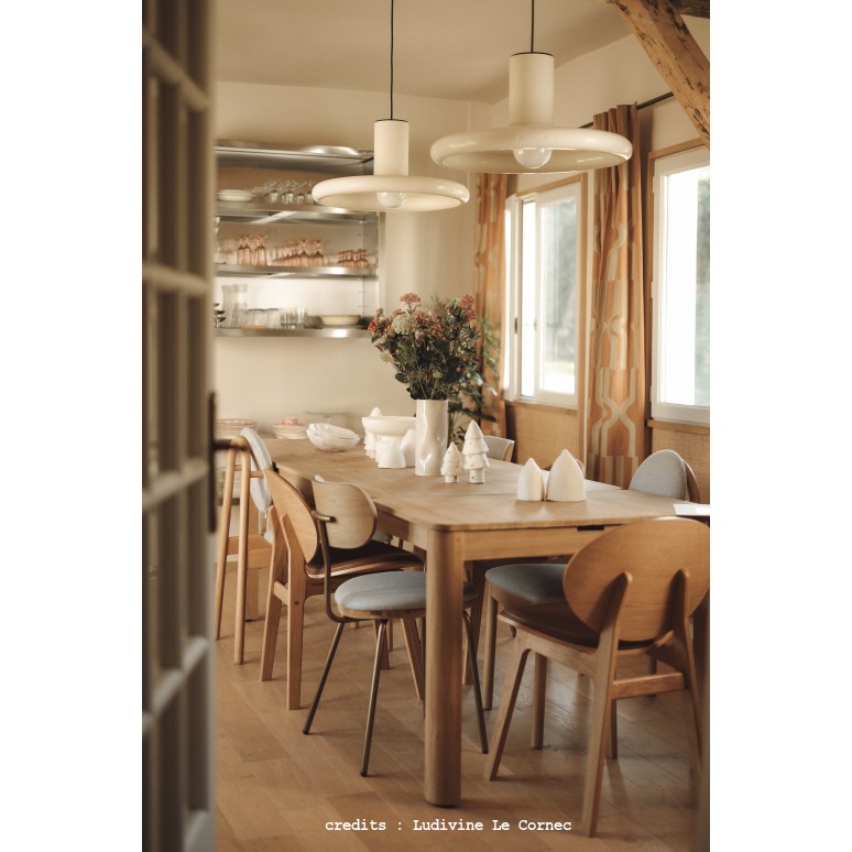 Léon - Table extensible en teck massif 8-10 pers.