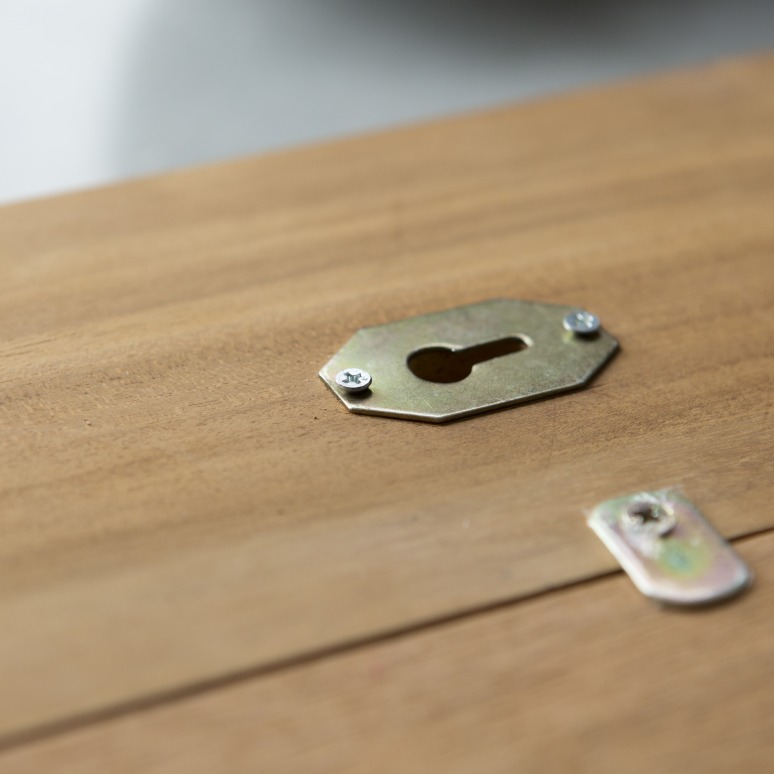 Square - Solid Teak Mirror