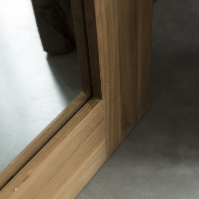 Square - Halspiegel van massief teak 200x90 cm