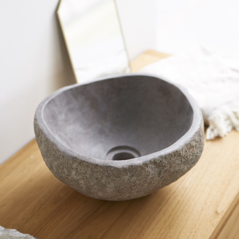 Nobu - River stone hand basin