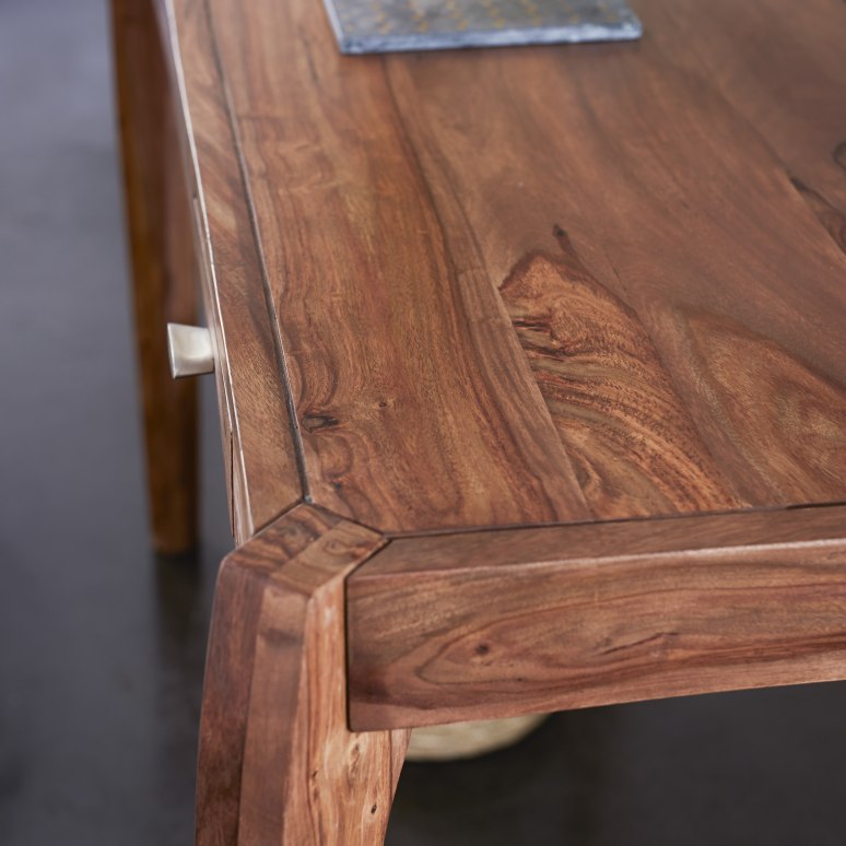 Luna - Consola de entrada de madera maciza de palisandro