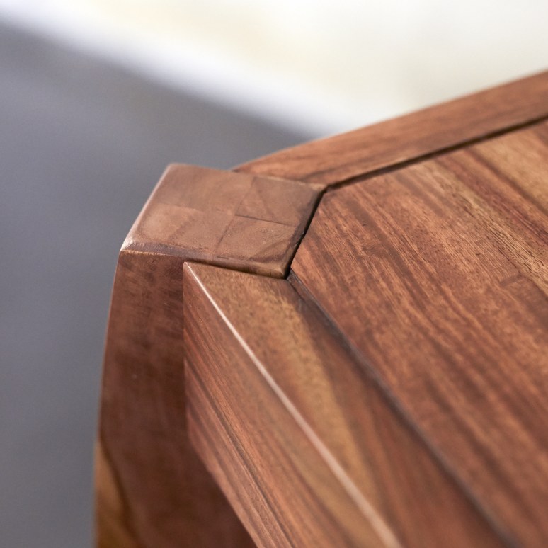 Luna - Consolle in legno di palissandro massello