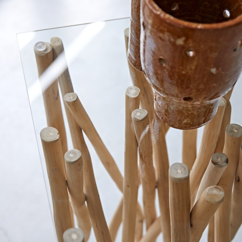 River - Consolle in teak massello