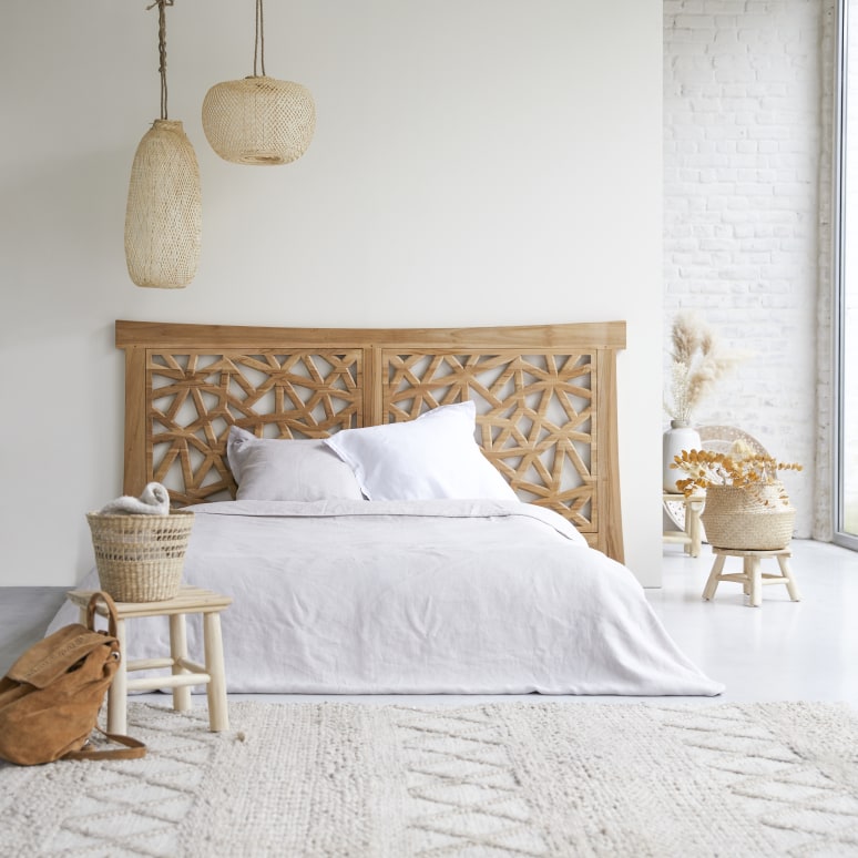 Gentong - Solid Teak King Size Headboard