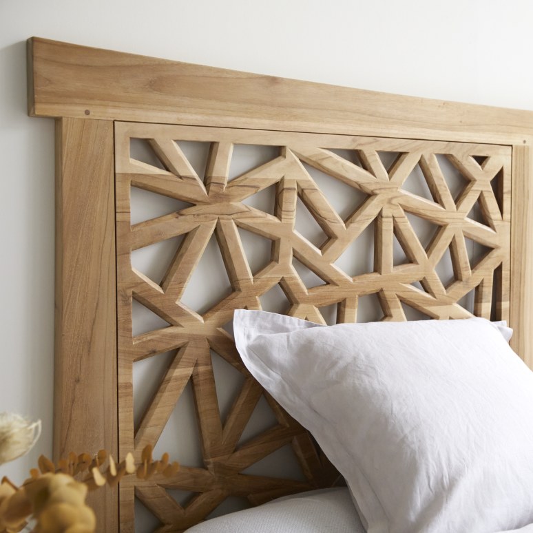 Gentong - Solid Teak King Size Headboard