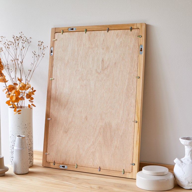 Bahya - Solid teak mirror 70x50 cm