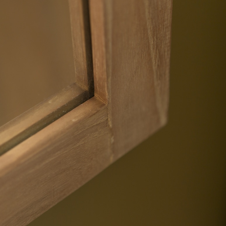 Bahya - Hallway mirror in teak 100x50 cm