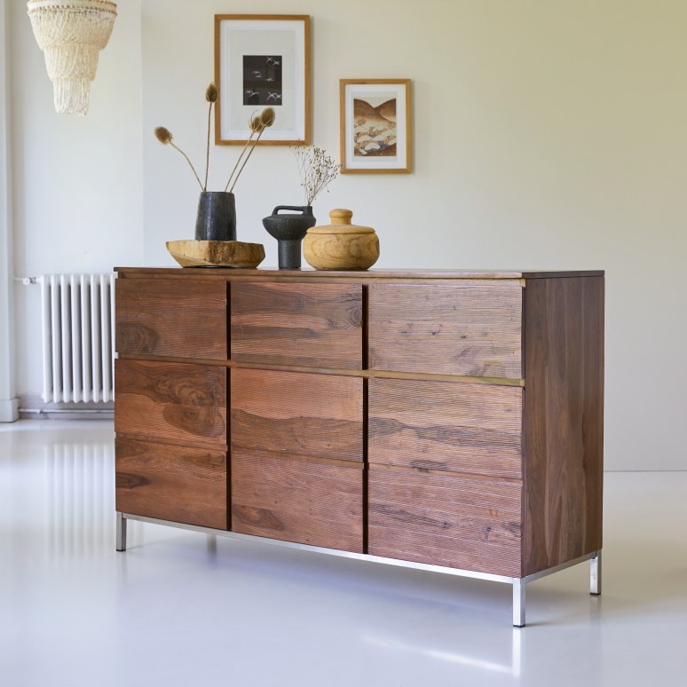 Nova - Buffet in legno di palissandro massello 155 cm