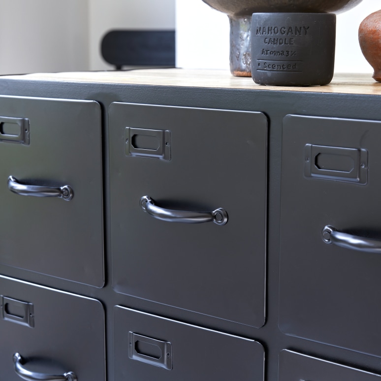 Industriel - Metal chest of drawers